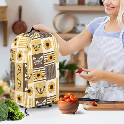 Plaid Butterfly Sunflower Blender Covers Food Processor Juicer Appliance Cover - Image 2