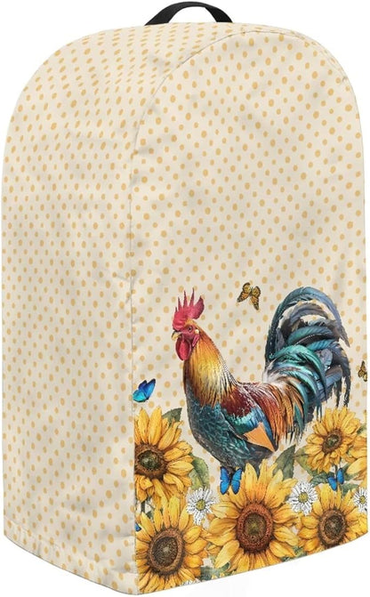 Rooster Sunflower Blender Dust Cover Stand Mixer or Coffee Maker Appliance - Image 4