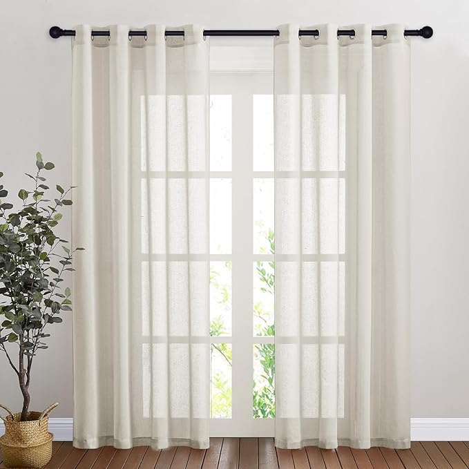 NICETOWN Natural Linen Curtains by NICETOWN