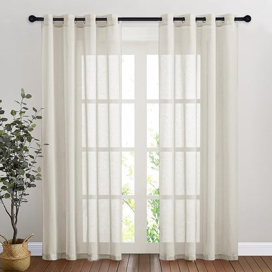 NICETOWN Natural Linen Curtains by NICETOWN