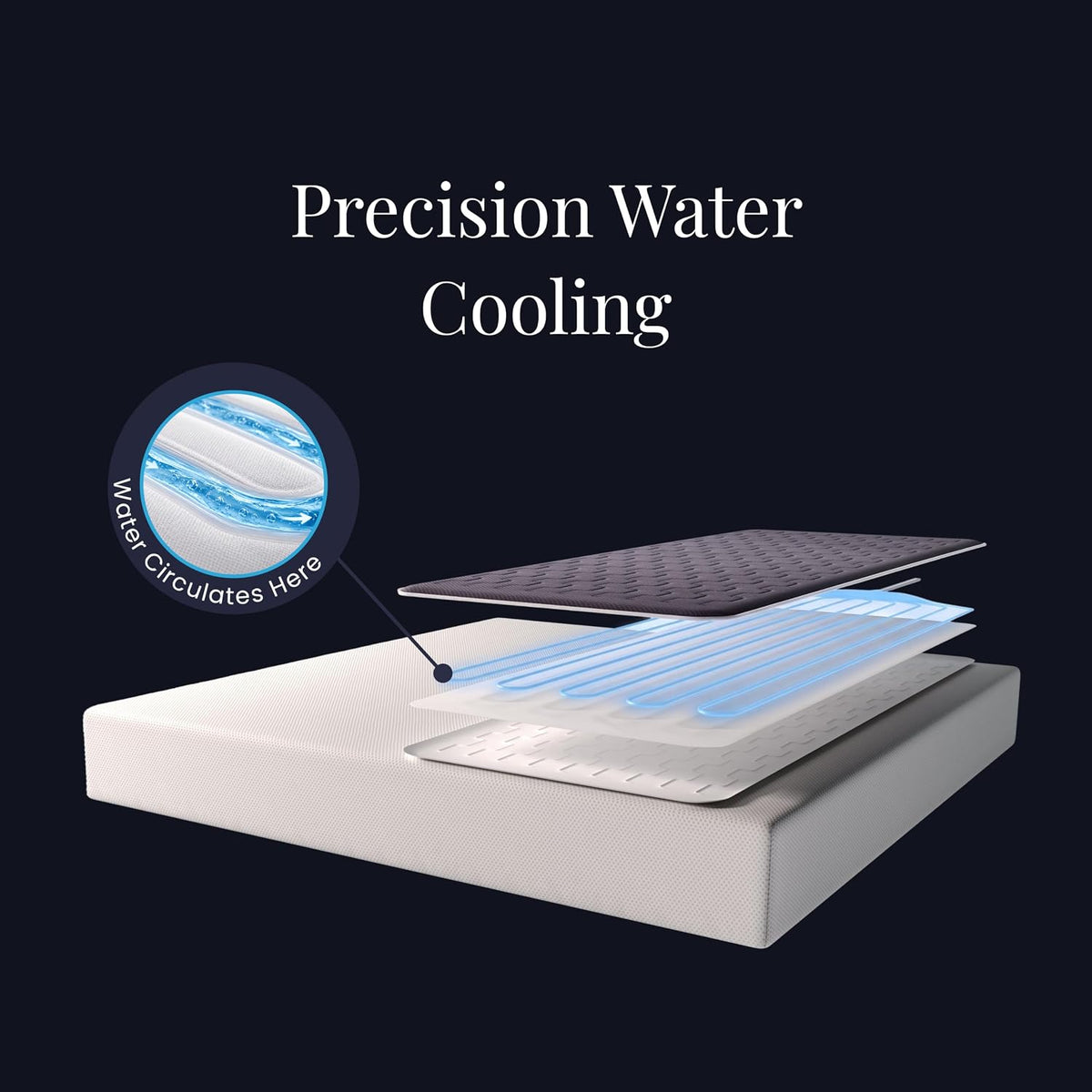 chilipad cube bed cooling system - cooling &, front angle view