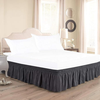 Dark Grey Wrap Around Bed Skirts - Image 2