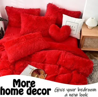 MorroMorn Decorative Pillows Covers, 2 Packs Faux Fur Pillow Cases, Luxury - Image 6