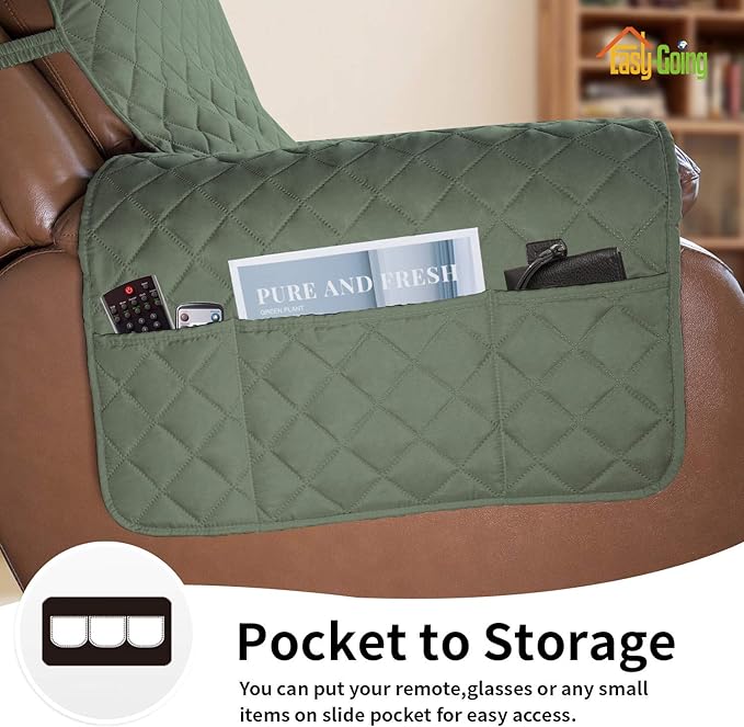 Easy-Going Oversized Recliner Cover Reversible Couch Cover Sofa Cover - Image 3