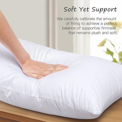 Artscope Synthetic Down Lumbar Pillow Insert, 14x36 Down Alternative Throw - Image 5