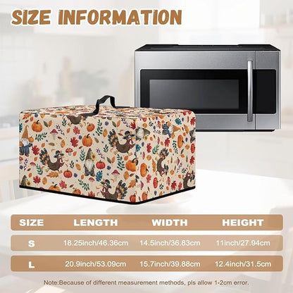 Microwave Oven Cover, Thanksgiving Turkey Dustproof Machine Protector - Image 6