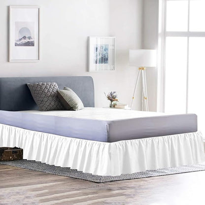 Bed Skirt - Ruffled Bed Skirt 12 Inch Drop Dust Ruffle - Dust Ruffle Bedskirt - Image 4