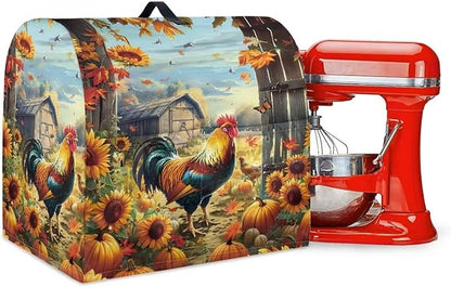 Stand Mixer Cover Rooster Sunflower Stand Mixer Dust Cover Kitchen Counter Food by Unknown