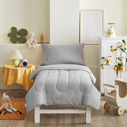UOZZI BEDDING 4 Pieces Toddler Bedding Set Ultra Soft and Breathable Toddler by Uozzi+Bedding