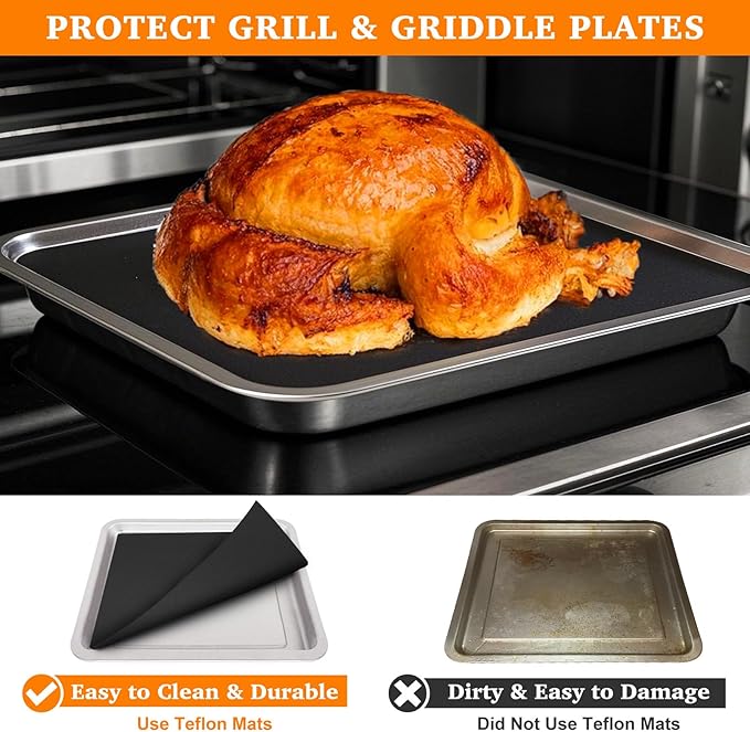 Air Fryer Liners Reusable Teflon Mats Compatible - Image 3