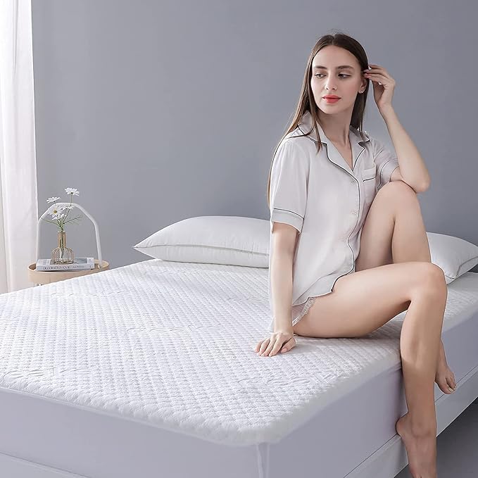 Twin XL Size Waterproof Mattress Protector Fitted Mattress Pad Cover - Image 5