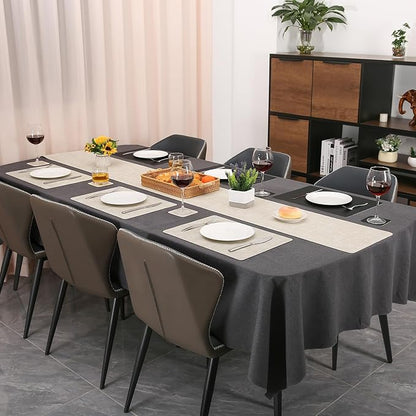 Table Runners 55 Inches Long, Dual-Sided Faux Leather Farmhouse Table Runner - Image 6