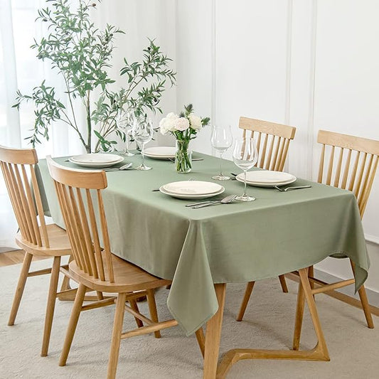 maxmill Tablecloth Stain Resistant Waterproof Wrinkle Resistant Spillproof by maxmill