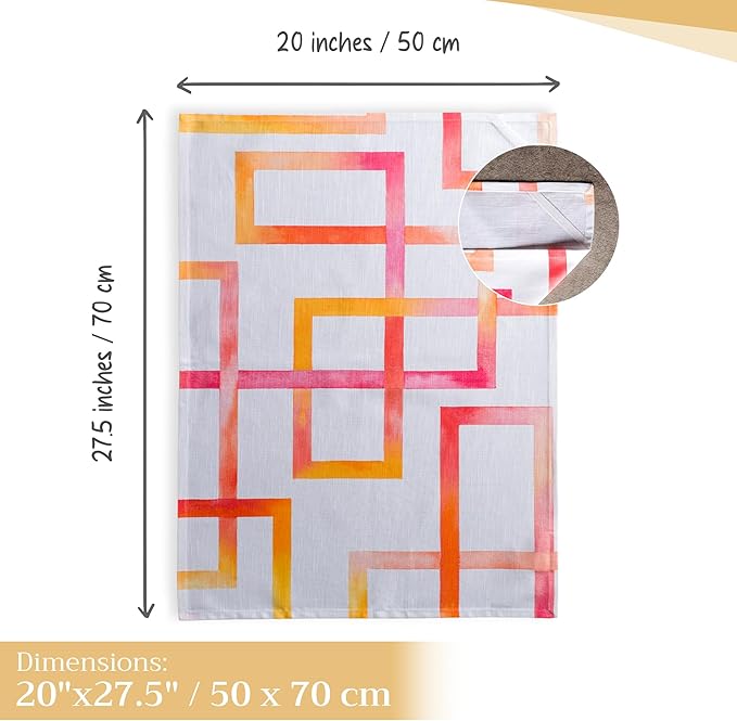 Maison d' Hermine Kitchen Towels Set of 3 100% Cotton 27.50" x 20" Reusable - Image 4
