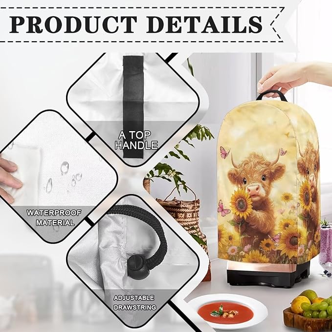 Drawstring Blender Cover Kitchen Appliance Anti Fingerprint Dust Protection - Image 5
