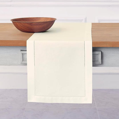 Solino Home Ivory Table Runner 120 Inches Long by SolinoHome