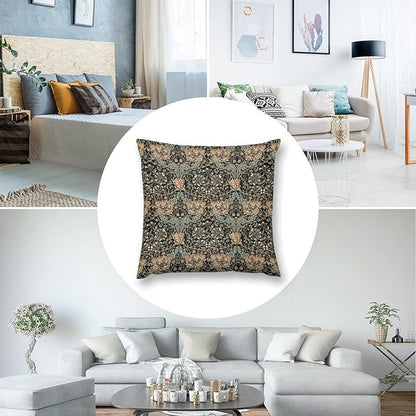William Morris Floral Original Throw Pillow Covers Boho Chic Retro Floral Cozy - Image 7