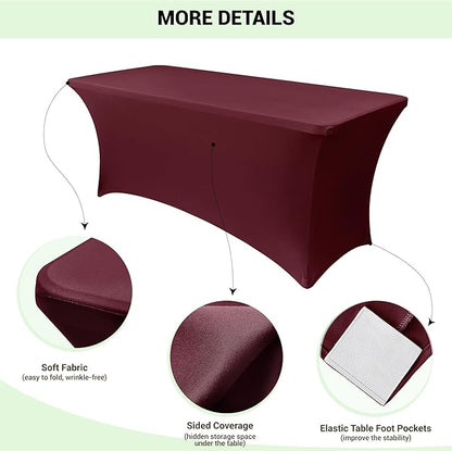 Obstal 6ft Stretch Spandex Table Cover - Image 3