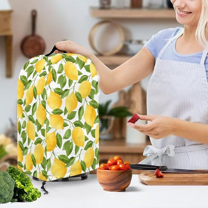 Lemon Leaf Print Countertop Blender Cover - Image 3