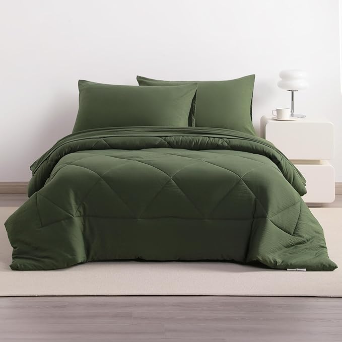 NTBAY Twin Comforter Set with Sheets, 5 Pieces Soft and Breathable Twin Bedding - Image 8