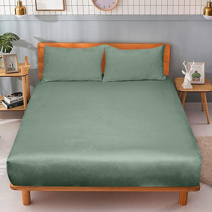 ROYALE LINENS 300 Thread Count 100% Long Staple Combed Cotton Fitted Sheet King - Image 9