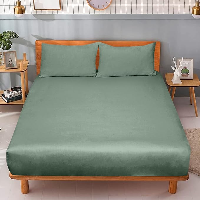 ROYALE LINENS 300 Thread Count 100% Long Staple Combed Cotton Fitted Sheet Twin - Image 9