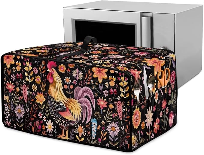 Microwave Oven Cover Air Fryer Toaster Oven Dust Cover by Garucesta