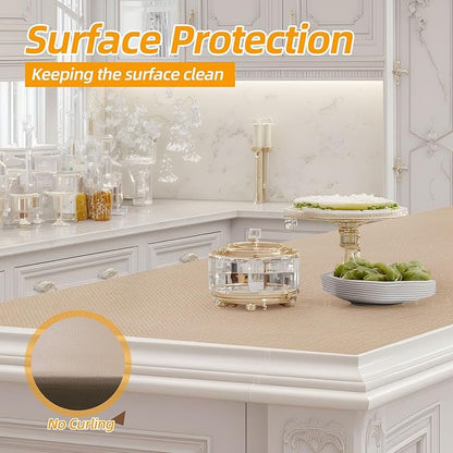 Shelf and Drawer Liner for Kitchen Cabinets Non-Adhesive, Strong Grip Non-Slip - Image 3