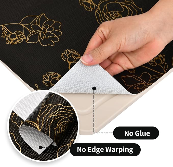 Shelf Liners for Kitchen Cabinets 12in x 20FT Non Adhesive Drawer Liner Black - Image 5