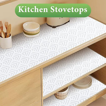 Shelf Liner for Kitchen Cabinets Non Adhesive Drawer Liner Non-Slip Thickened - Image 3