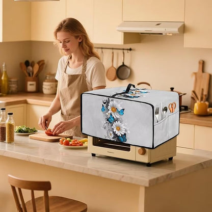Toaster Oven Cover Dust-Proof Countertop Convection Oven Cover Protective Smart - Image 3