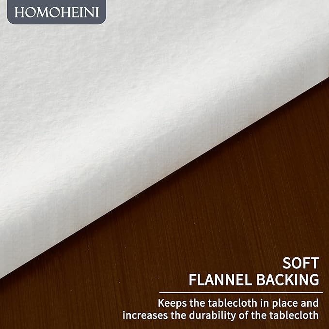 Rectangle Table Cloth, 100% Waterproof Tablecloth Oil Proof Spill Proof Vinyl - Image 6
