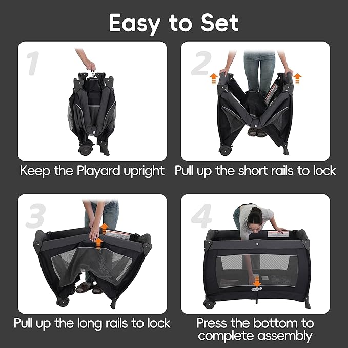 Pamo Babe Playard Portable Playard Foldable Playpen - Image 7