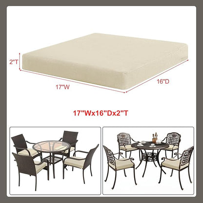 Favoyard Outdoor Chair Cushion Set of 4 Rainproof & Color Fade Resistant 17 x - Image 3