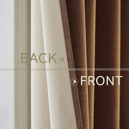 MIULEE Linen Curtains 100% Blackout - Image 6