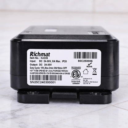 richmat adjustable bed control box hjc25 replacement with on a desk or shelf
