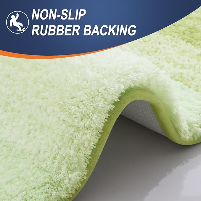 OLANLY Bathroom Rug Mat 30x20, Extra Soft and Absorbent Microfiber Bath Rugs - Image 4