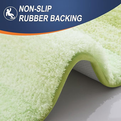 OLANLY Bathroom Rugs Mat 24x16, Extra Soft Absorbent Microfiber Bath Rugs - Image 5
