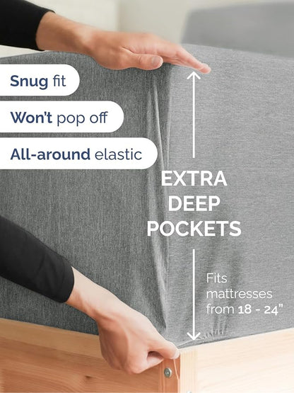 Extra Deep Full Fitted Sheet - Image 2