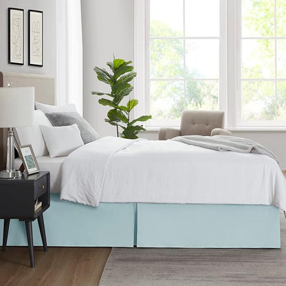 Nestl Light Baby Blue Twin XL Bed Skirt - Image 7