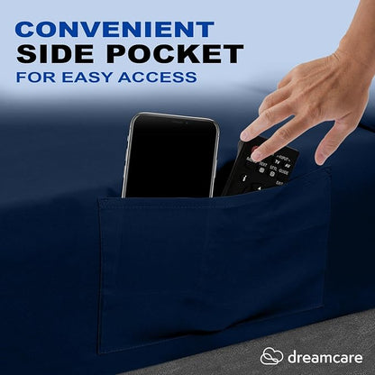 DREAMCARE California King Sheet Sets – 4 pcs Cooling Sheets – up to 21” Deep - Image 4