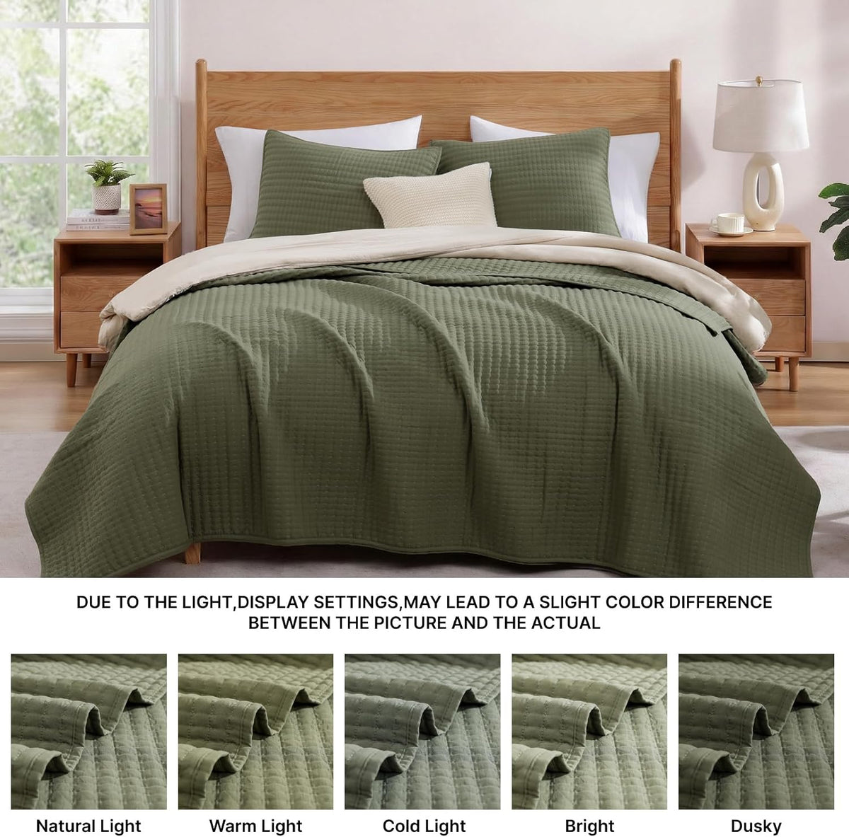 king size quilt-lightweight bedspreads olive green king quilt, package contents