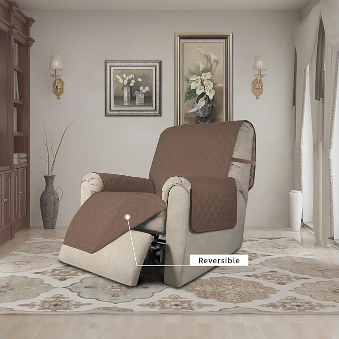 Easy-Going Recliner Chair Slipcover Reversible Sofa Cover Water Resistant Couch - Image 2