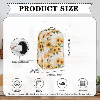 Sunflower Post Design Blender Covers Kitchen Appliance Dustproof Cover - Image 5