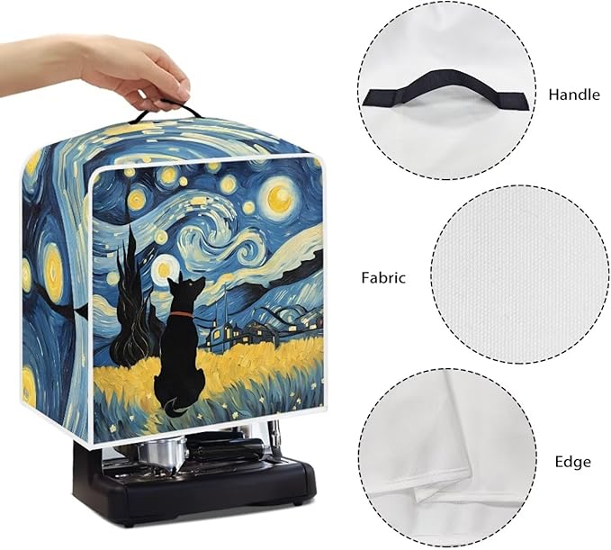 Coffee Maker Covers With Top Handle Folding Coffee Machine Dust Covers - Image 5