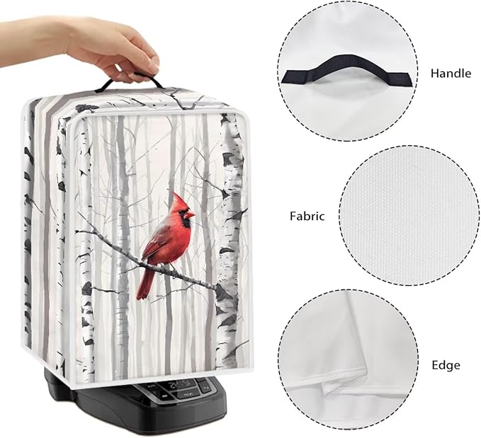 Christmas Cardinal Coffee Maker Cover - Image 5