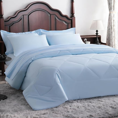 NTBAY King Comforter Set with Sheets, 7 Pieces Soft and Breathable King Bedding - Image 9