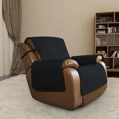 Easy-Going Oversized Recliner Chair Slipcover Reversible Sofa Cover Water - Image 2