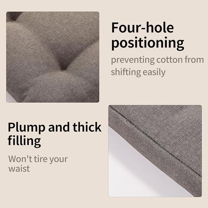 46x18 Outdoor High Back Chair Cushions | Waterproof & UV-Resistant Patio - Image 5