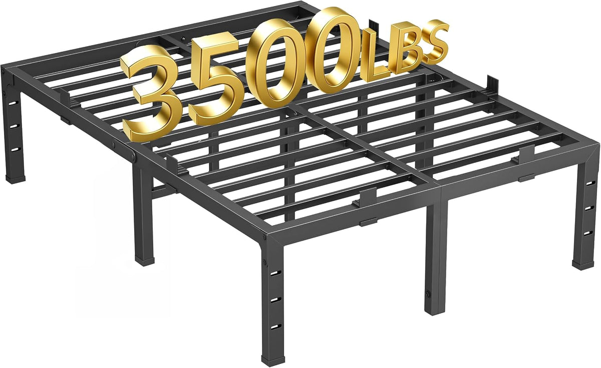 18 inch king size bed frame heavy duty, main product view